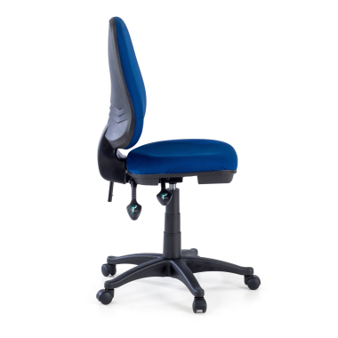 burostuhl blau ohne arme stoff ohne armlehnen 4