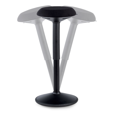 ergonomischer hocker schwarz activepro stoff ohne armlehnen 1