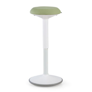 ergonomischer hocker weiss grun activepro stoff ohne armlehnen 3