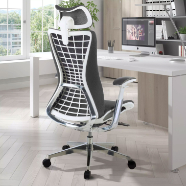 ergonomischer burostuhl grau miller netzstoff 3d verstellbare armlehnen 2