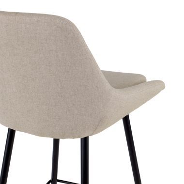 burohocker beige giselle stoff gepolsterte armlehnen 4