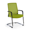 Freischwinger Stuhl Bali, ergonomische Rückenlehne, Kunstleder 210857 - (Outlet)