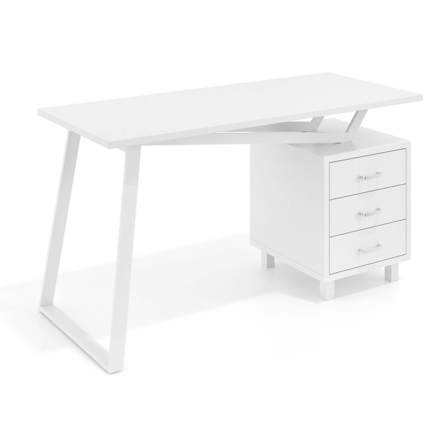 ALISENED Computertisch Mit Stauraum – 80x47x129 Cm, Mit Ablage, Tastaturauszug & CPU-Ständer, Platzsparend Fürs Homeoffice