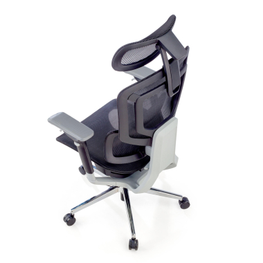 ergonomischer burostuhl schwarz valkyr netzstoff 4d verstellbare armlehnen doppelte lordosenstutze kopfstutze 12