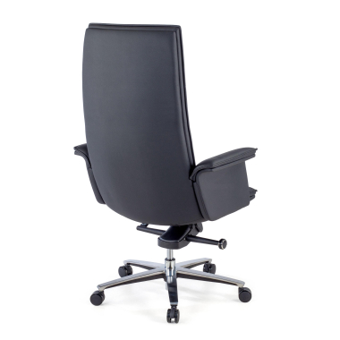 chefsessel schwarz essen naturleder feste armlehnen 8