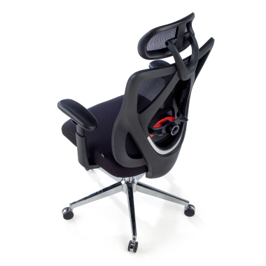 ergonomischer burostuhl schwarz matrix netzstoff bewegliche armlehnen lordosenstutze kopfstutze 10