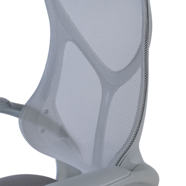 burostuhl grau raptor netzstoff hochklappbare armlehnen 7