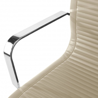 outlet burostuhl beige brenton kunstleder feste armlehnen 5