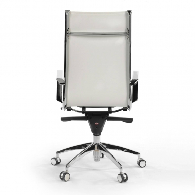 outlet burostuhl weiss brenton kunstleder feste armlehnen 7