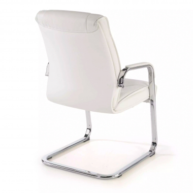 outlet burostuhl weiss atlanta naturleder feste armlehnen 4