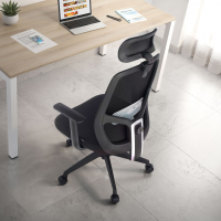 Schreibtischstuhl Argos, mit Kopfstütze, atmungsaktiver Netzbezug 210897 - (Outlet)