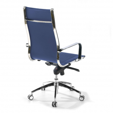 outlet burostuhl blau brenton kunstleder feste armlehnen 8