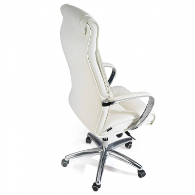 outlet burostuhl weiss atlanta naturleder feste armlehnen 6