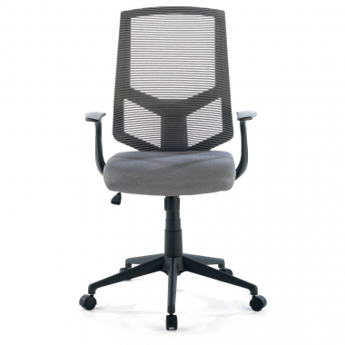 outlet burostuhl grau archer netzstoff feste armlehnen 3