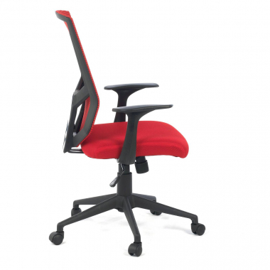 outlet burostuhl rot archer netzstoff feste armlehnen 6
